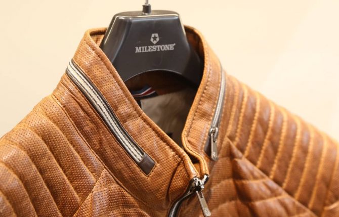 Milestone bei Stietzel Mode für Männer Milestone gelbe Lederjacke